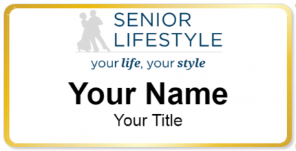 Custom name badges for Senior Lifestyle Corporation