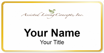 Custom name badges for Assisted Living Concepts Inc