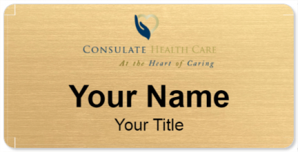Custom name badges for Consulate Health Care