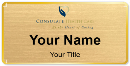 Custom name badges for Consulate Health Care