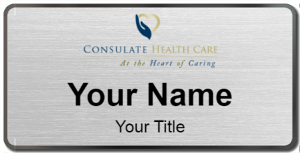 Custom name badges for Consulate Health Care