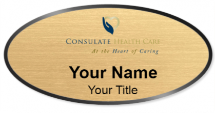 Custom name badges for Consulate Health Care