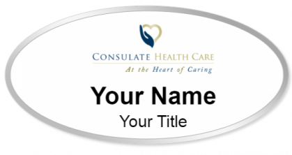 Custom name badges for Consulate Health Care