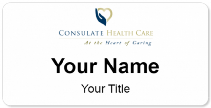 Custom name badges for Consulate Health Care