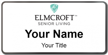 Custom name badges for Elmcroft Senior Living