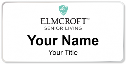 Custom name badges for Elmcroft Senior Living
