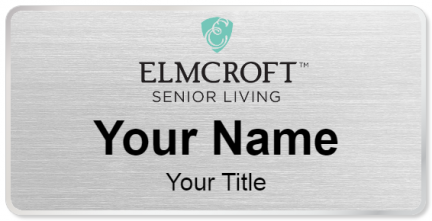 Custom name badges for Elmcroft Senior Living