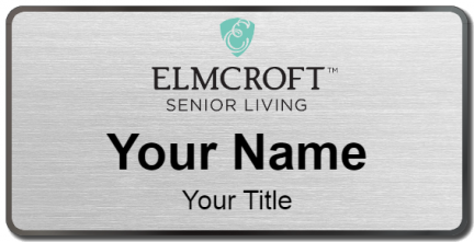 Custom name badges for Elmcroft Senior Living