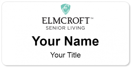 Custom name badges for Elmcroft Senior Living