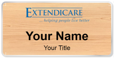 Custom name badges for Extendicare
