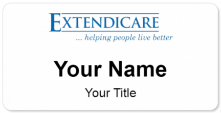 Custom name badges for Extendicare