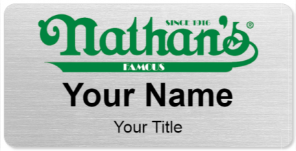 Custom name badges for Nathans