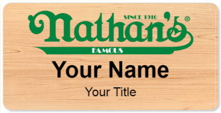 Custom name badges for Nathans
