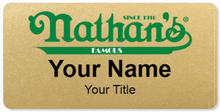 Custom name badges for Nathans