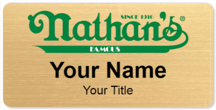 Custom name badges for Nathans