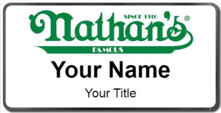 Custom name badges for Nathans
