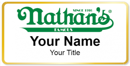 Custom name badges for Nathans