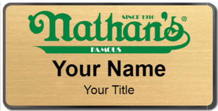 Custom name badges for Nathans