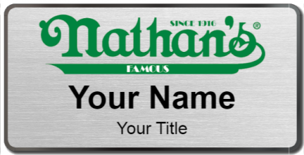 Custom name badges for Nathans