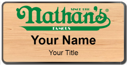 Custom name badges for Nathans