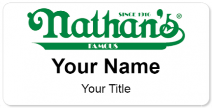 Custom name badges for Nathans