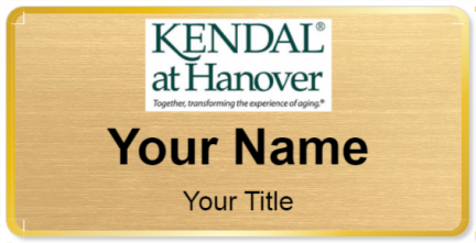 Custom name badges for Kendal at Hanover