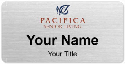 Custom name badges for Pacifica Senior Living