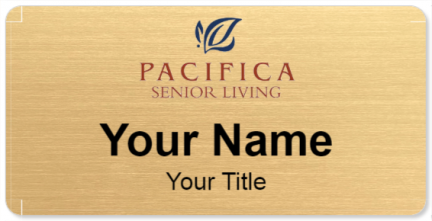 Custom name badges for Pacifica Senior Living