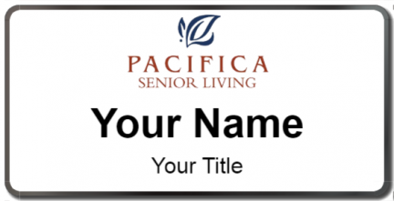 Custom name badges for Pacifica Senior Living