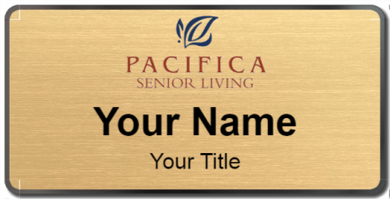 Custom name badges for Pacifica Senior Living