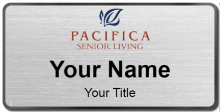 Custom name badges for Pacifica Senior Living