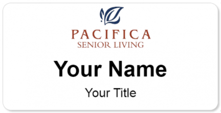 Custom name badges for Pacifica Senior Living