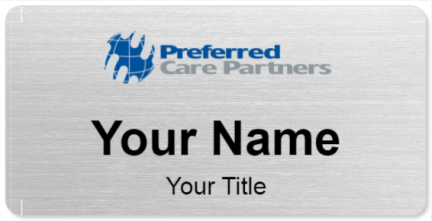 Custom name badges for Preferred Care Partners