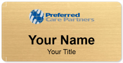 Custom name badges for Preferred Care Partners