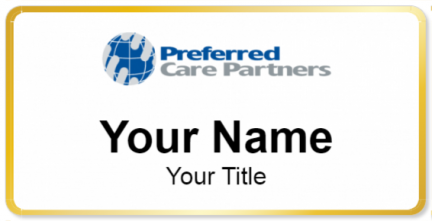 Custom name badges for Preferred Care Partners