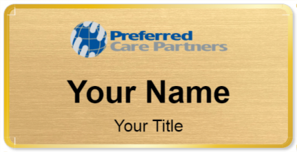 Custom name badges for Preferred Care Partners