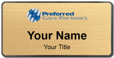 Custom name badges for Preferred Care Partners