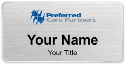 Custom name badges for Preferred Care Partners