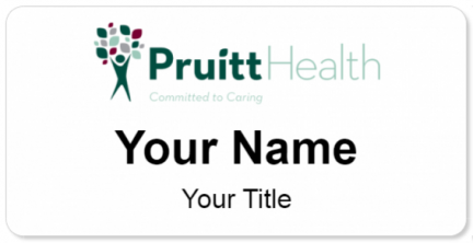 Custom name badges for PruittHealth