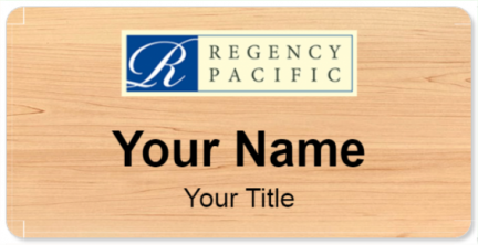 Custom name badges for Regency Pacific