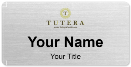 Custom name badges for Tutera Senior Living & Health Care
