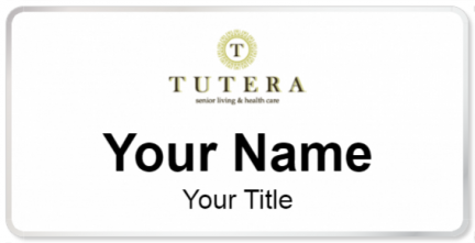 Custom name badges for Tutera Senior Living & Health Care