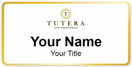 Custom name badges for Tutera Senior Living & Health Care