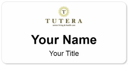 Custom name badges for Tutera Senior Living & Health Care