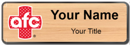 Custom name badges for American Family Care and Doctors Express