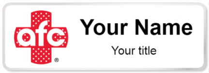 Custom name badges for American Family Care and Doctors Express