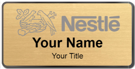 Custom name badges for Nestle