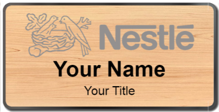 Custom name badges for Nestle