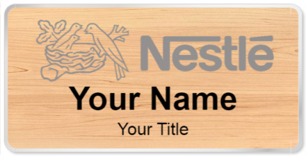 Custom name badges for Nestle