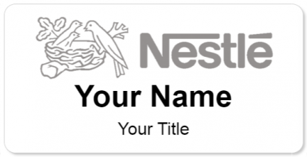 Custom name badges for Nestle